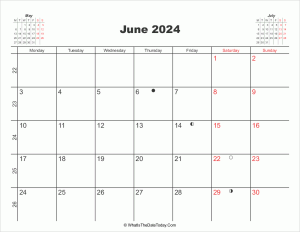 printable calendar june 2024