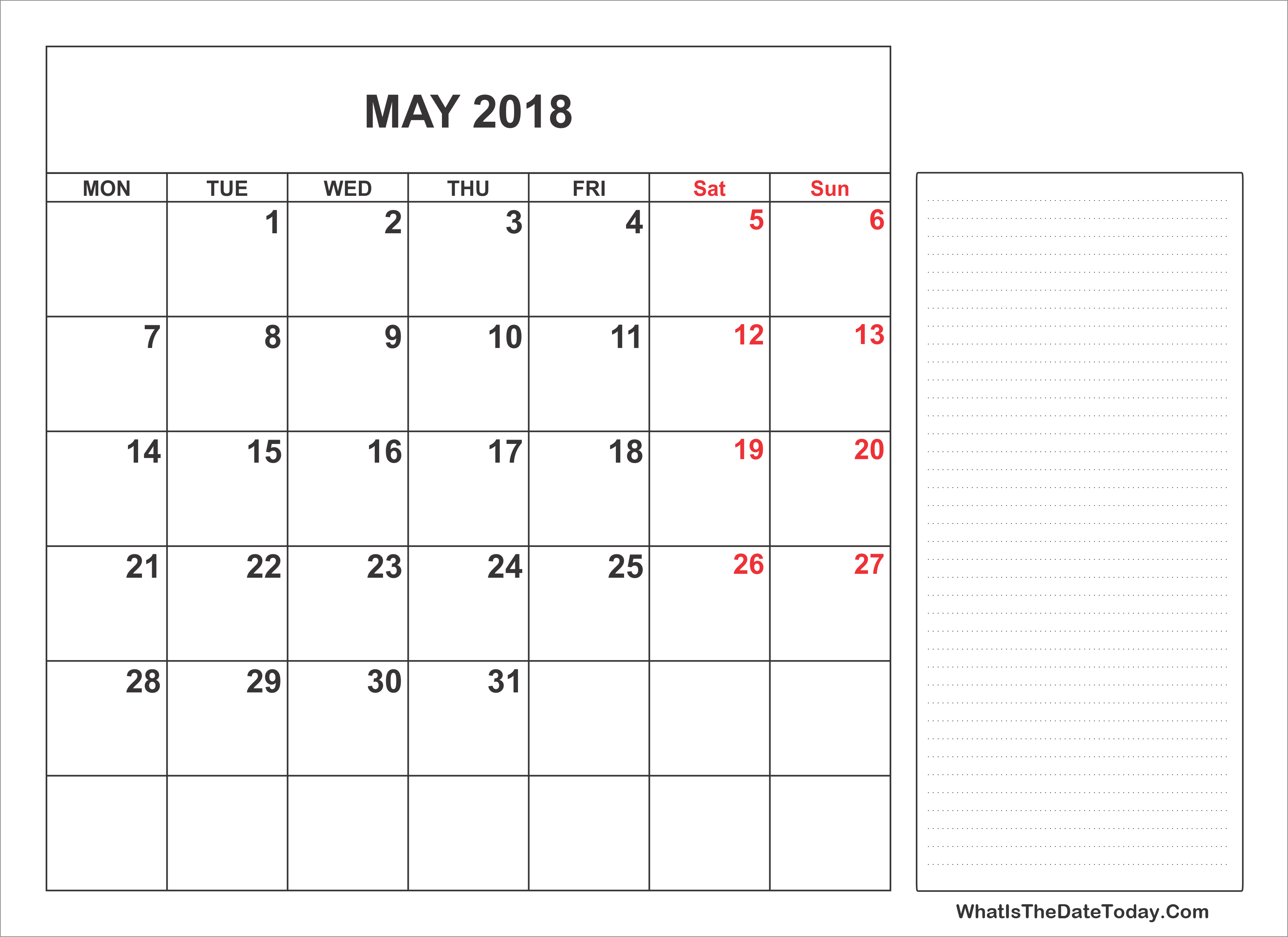 2018-printable-may-calendar-with-notes-whatisthedatetoday-com