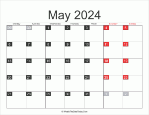 2024 may calendar printable