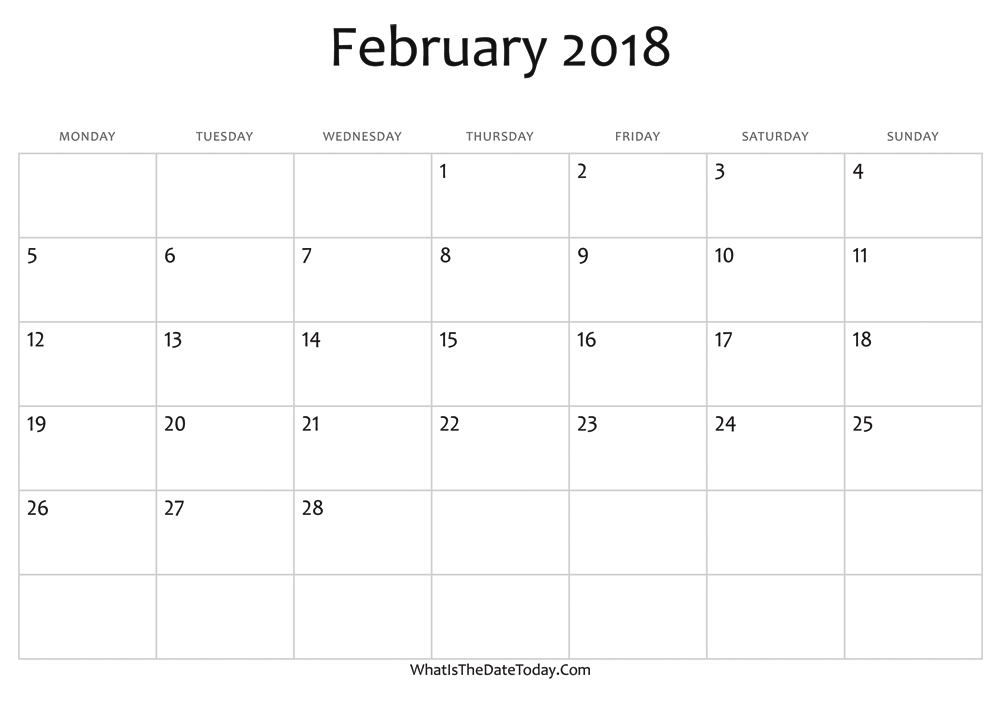 blank-february-calendar-2018-editable-whatisthedatetoday-com