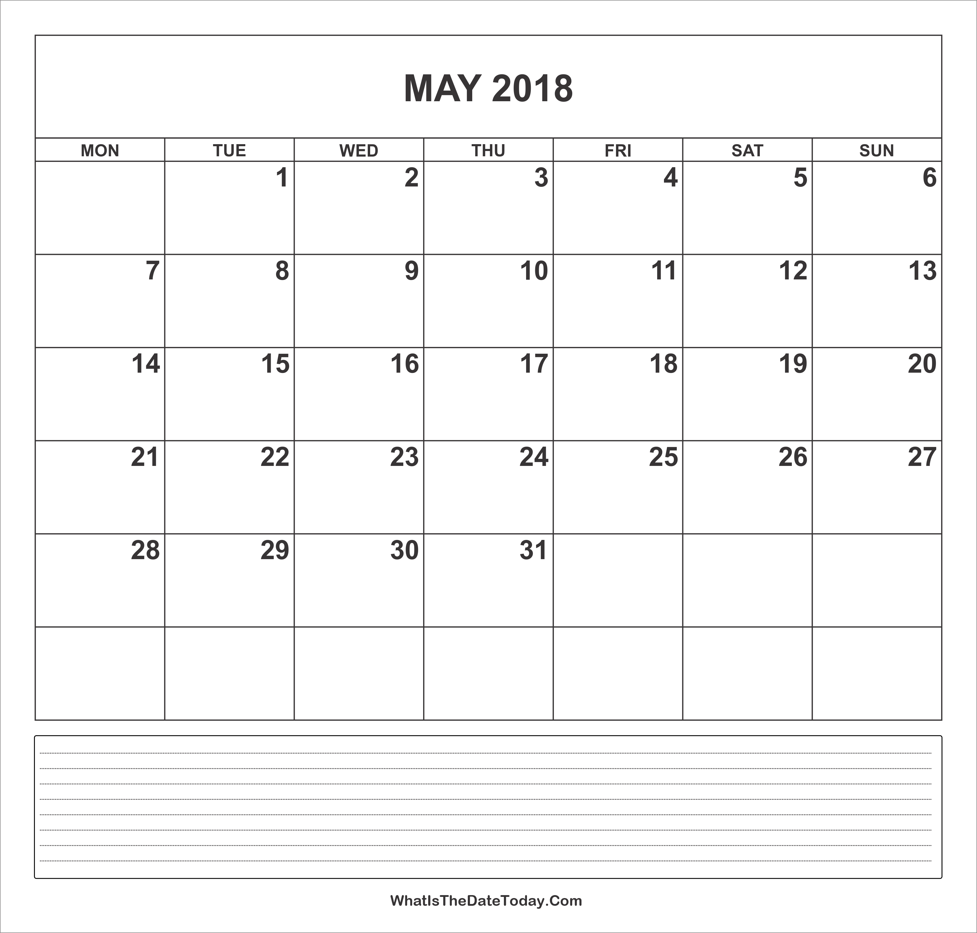 calendar-may-2018-with-notes-whatisthedatetoday-com