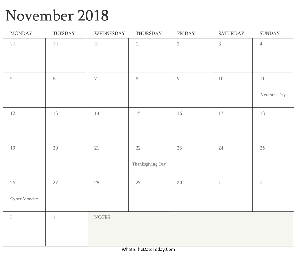 editable-calendar-november-2018-with-holidays-whatisthedatetoday-com