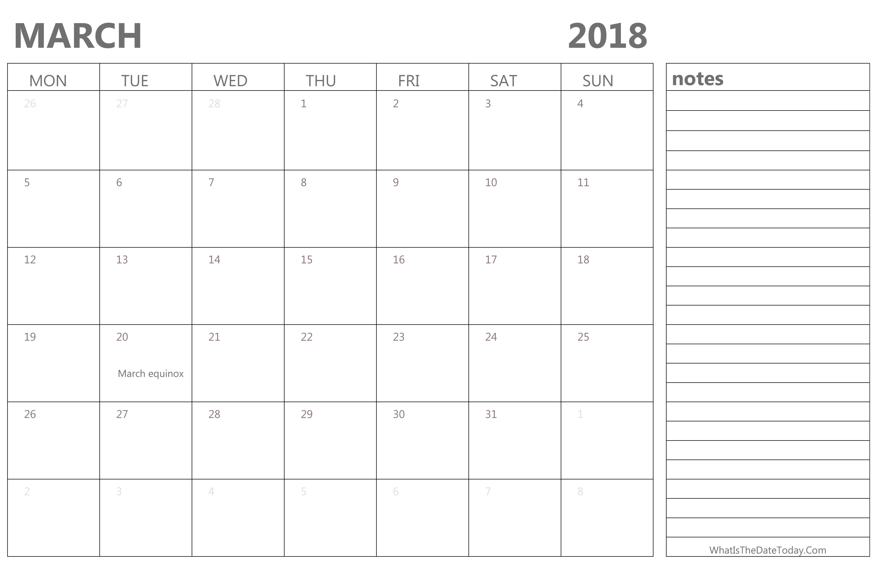 editable-march-2018-calendar-with-holidays-and-notes