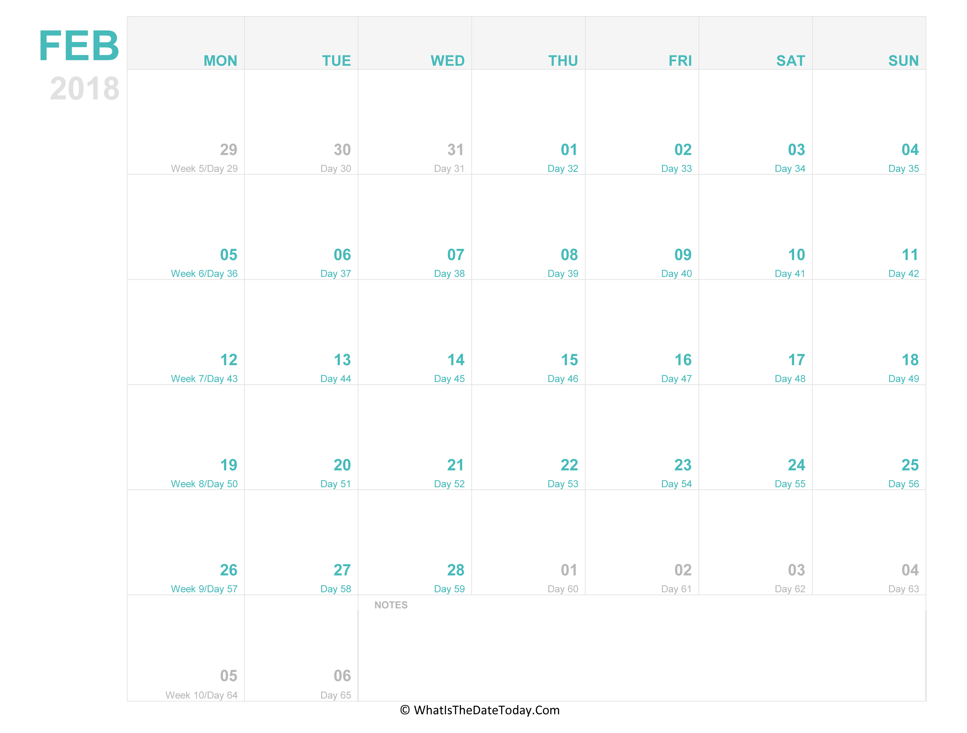 february-2018-editable-calendar-whatisthedatetoday-com