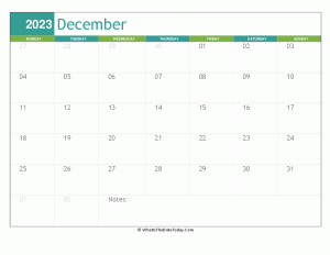 fillable december calendar 2023
