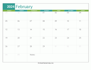 fillable february calendar 2024