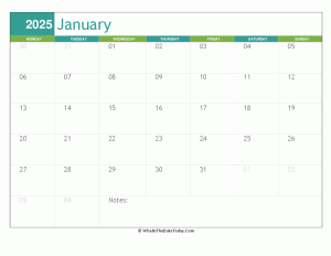 fillable january calendar 2025