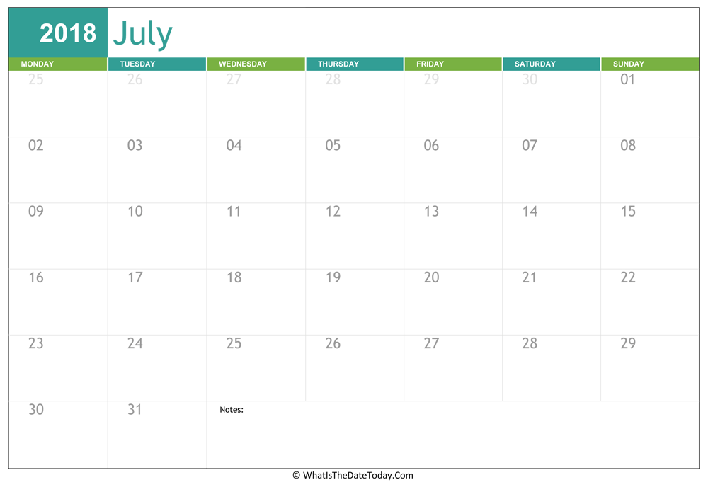 fillable-july-calendar-2018-whatisthedatetoday-com