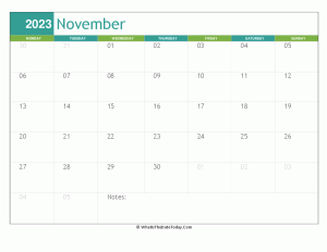fillable november calendar 2023