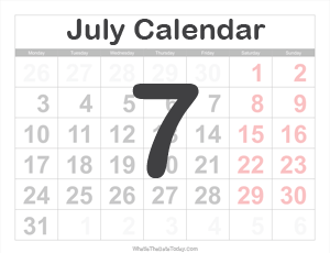July 2022 Calendar Templates