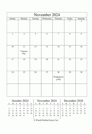 november 2024 editable calendar (vertical layout)