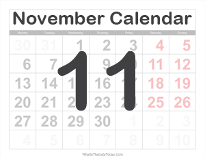 November 2023 Calendar Templates