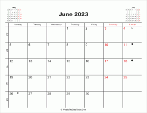 printable calendar june 2023